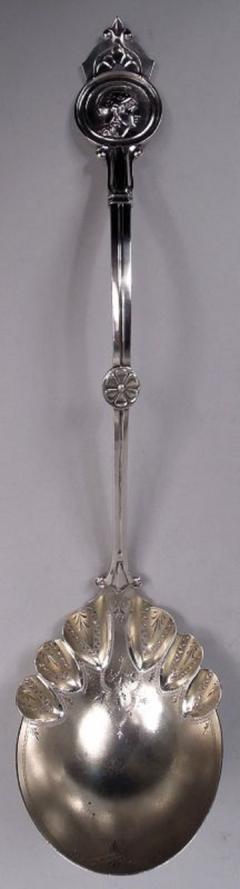 Rare Schulz Fischer San Francisco Medallion Coin Silver Soup Ladle - 4147979