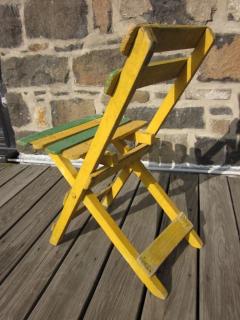 Rare Set of 12 Hand Painted French Art Deco Dining Cafe Garden Chairs C 1920 - 4091015