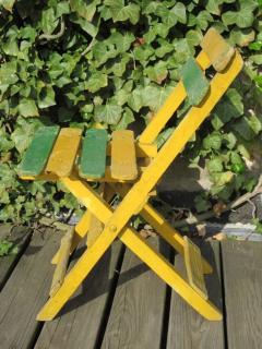 Rare Set of 12 Hand Painted French Art Deco Dining Cafe Garden Chairs C 1920 - 4091016