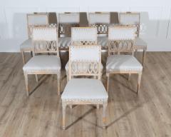 Rare Set of 8 Gustavian Period Side Chairs Lindome circa 1800 - 4353557