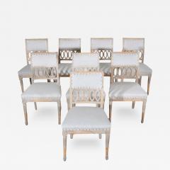 Rare Set of 8 Gustavian Period Side Chairs Lindome circa 1800 - 4355120