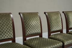 Rare Set of Twelve Early 19th Century Empire Dining Chairs in Mahogany - 4468788