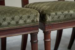 Rare Set of Twelve Early 19th Century Empire Dining Chairs in Mahogany - 4468789
