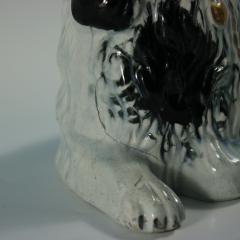 Rare Staffordshire Pottery Recumbent Spaniel - 4428777