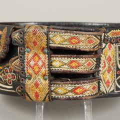 Rare Stitched Leather Ladys Belt - 4228144