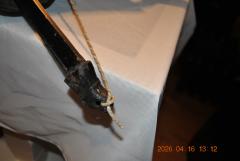 Rare Tibetan rosewood and leather crossbow and quiver - 4614649