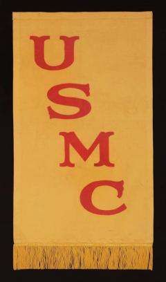Rare United States Marine Corps Banner of the 1910 1920 Era - 639060