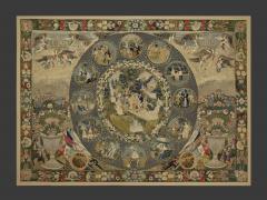 Rare Very Large Silk Work Embroidery Depicting Louis Philippe And His Family - 4751224