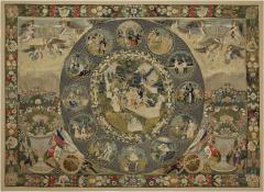 Rare Very Large Silk Work Embroidery Depicting Louis Philippe And His Family - 4751231
