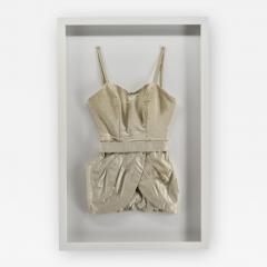 Rare Vintage Gold Silver Lame Designer Bathing Suit - 2284337