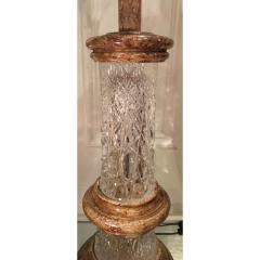 Rare Vintage Josef Pravec Modernist Cut Austrian Crystal Table Lamp - 1721830