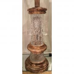 Rare Vintage Josef Pravec Modernist Cut Austrian Crystal Table Lamp - 1721831