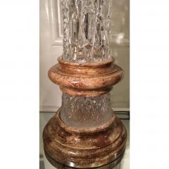 Rare Vintage Josef Pravec Modernist Cut Austrian Crystal Table Lamp - 1721833