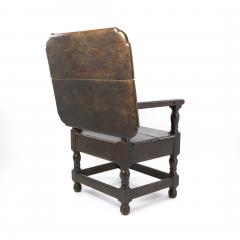 Rare Welsh 18th Century Joined Oak Monks Chair Table with A Single Drawer  - 2180703