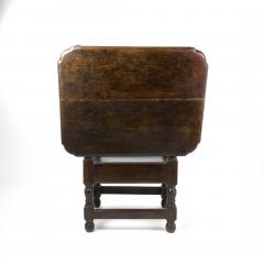 Rare Welsh 18th Century Joined Oak Monks Chair Table with A Single Drawer  - 2180704