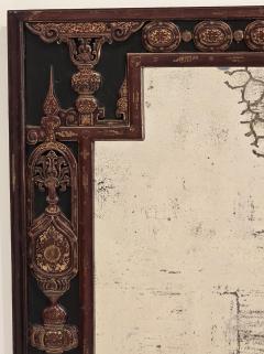 Rare Western Chinese Lacquered Gilt Mirror 19th century - 4477294