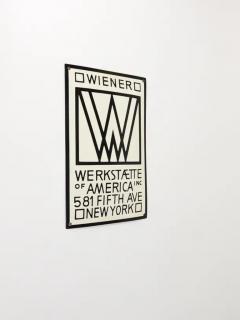 Rare Wiener Werkst tte of America Inc New York Enameled Advertising Sign - 4062578