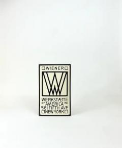 Rare Wiener Werkst tte of America Inc New York Enameled Advertising Sign - 4062670