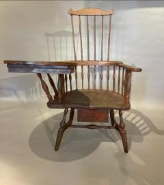 Rare Writing Arm Comb Back Windsor Chair - 3889949