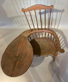 Rare Writing Arm Comb Back Windsor Chair - 3889950