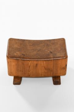 Rare and Compact Stool in Pine 1950s - 4506829