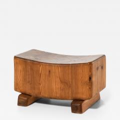 Rare and Compact Stool in Pine 1950s - 4508613