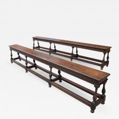 Rare and Documented Pair of Charles II Long Joined Oak Benches c 1674 - 2010236