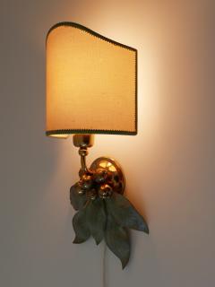 Rare and Elegant Bronze Patinated Brass Sconce Germany 1970s - 2425842