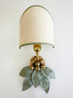 Rare and Elegant Bronze Patinated Brass Sconce Germany 1970s - 2425843