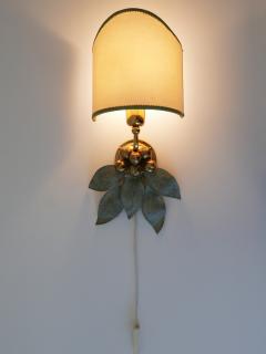 Rare and Elegant Bronze Patinated Brass Sconce Germany 1970s - 2425847