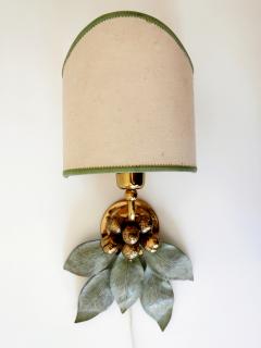 Rare and Elegant Bronze Patinated Brass Sconce Germany 1970s - 2425849