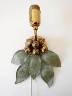 Rare and Elegant Bronze Patinated Brass Sconce Germany 1970s - 2425850