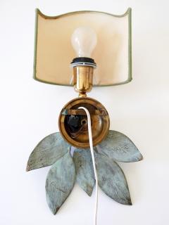 Rare and Elegant Bronze Patinated Brass Sconce Germany 1970s - 2425851