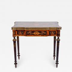 Rare and Elegant Marquetry Russian Game Table - 634595