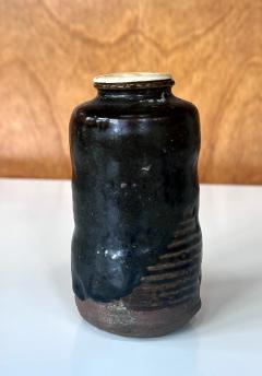 Rare and Fine Antique Japanese Ceramic Ko Satsuma Chaire Tea Caddy - 4198526