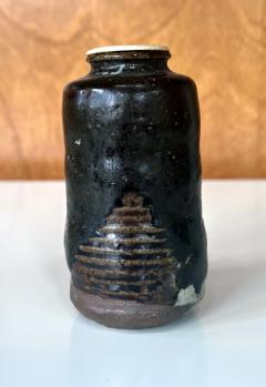 Rare and Fine Antique Japanese Ceramic Ko Satsuma Chaire Tea Caddy - 4198527