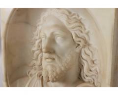 Rare and Important Italian White Marble Bust Sculpture of Jesus Christ C 1850 - 2961046