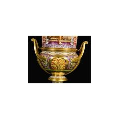 Rare and Important Pair of Dart Fr res Porcelain Campana Vases circa 1820 - 640636