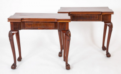 Rare and Important Pair of English George II Period Games Tables - 3265188