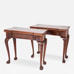 Rare and Important Pair of English George II Period Games Tables - 3272373