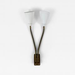 Rare and Lovely Mid Century Modern Gooseneck Sconce or Wall Lamp Italy 1950s - 4734937