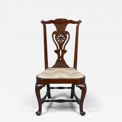 Rare and Possibly Unique Transitional Chippendale Balloon Seat Side Chair - 4533963