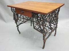 Rare and Unique Modern Craftsman Adirondack Twig Writing Desk - 1590585