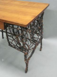 Rare and Unique Modern Craftsman Adirondack Twig Writing Desk - 1590682