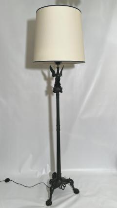 Rare bronze floor lamp in neoclassical style Paris France circa 1880 - 3710197