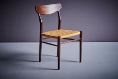 Rare caned version of Gustav Herkstr ter for L bke Set of 6 Chairs Germany 1960s - 3404774