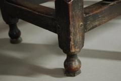 Rare late 17th century oak ash side table - 4787695