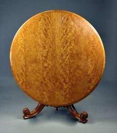 Rare mid 19th century satin birch tilt top breakfast table - 4752907