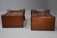 Rare pair of 18thc Chippendale pedestal cabinets of exceptional colour - 4752797