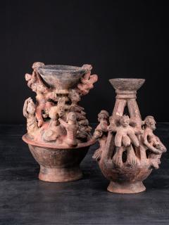 Rare pair of Bariba Terracotta Ceremonial Altar Vessels - 4269985